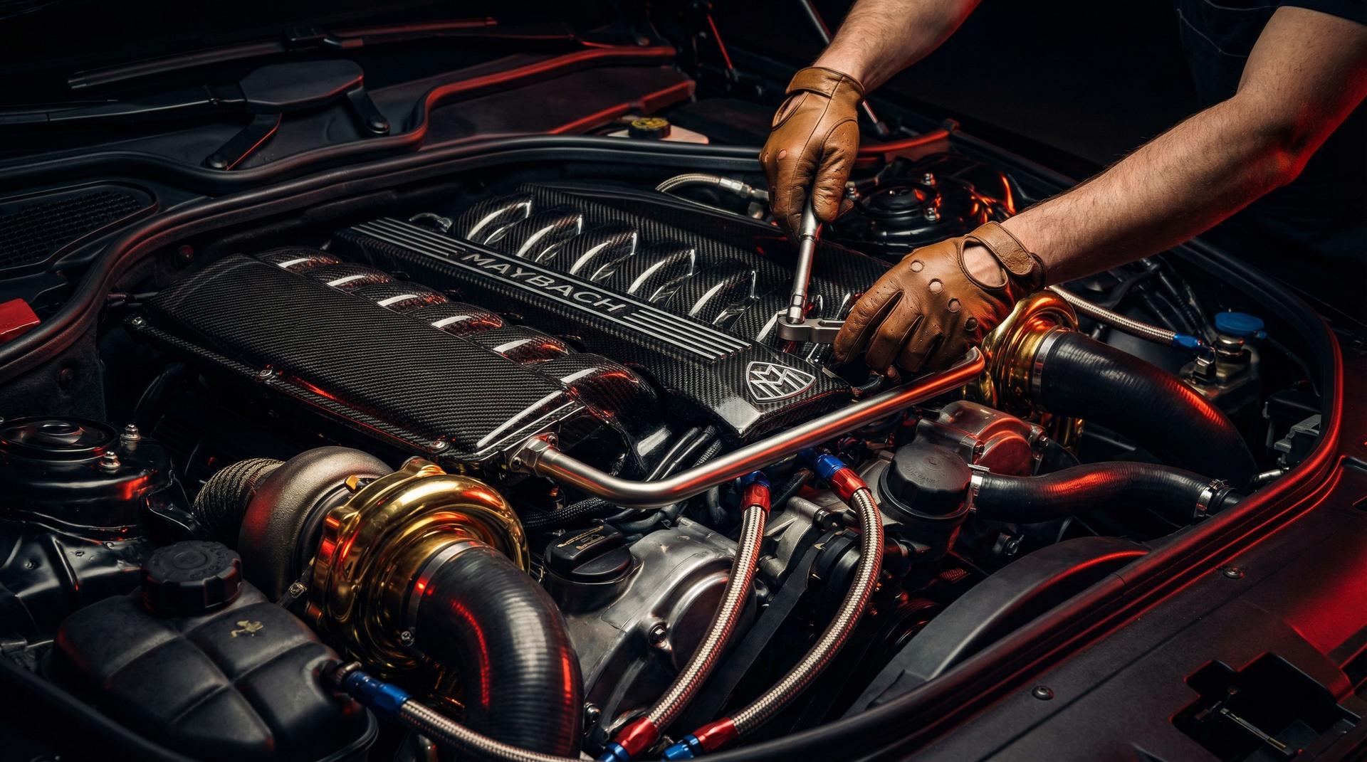 91修车视频-迈巴赫V12发动机改装视频教程